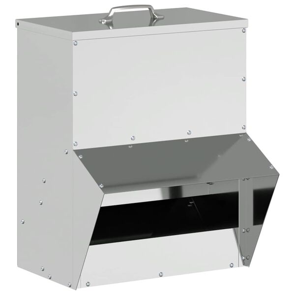 vidaXL Csirke etető Ez&uuml;st 20 x 25 x 35 cm Horganyzott ac&eacute;l