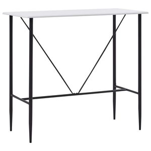 vidaXL feh&eacute;r MDF b&aacute;rasztal 120 x 60 x 110 cm