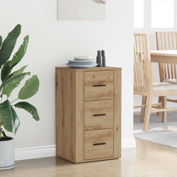 vidaXL Sz&eacute;f fi&oacute;kkal Artisan t&ouml;lgy 40 x 33 x 70 cm Faanyag