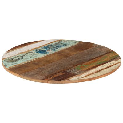 vidaXL tömör újrahasznosított fa asztallap Ø70 x (1,5-1,6) cm