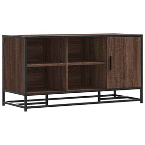 vidaXL cipőpad barna t&ouml;lgy 100x40x53,5 cm G&eacute;pi fa &eacute;s f&eacute;m