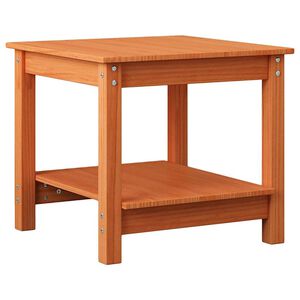 vidaXL Doh&aacute;nyz&oacute;asztal Viaszbarna 50 x 50 x 45 cm T&ouml;m&ouml;r fenyőfa