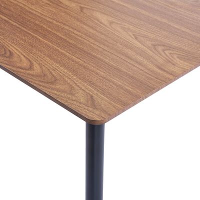 vidaXL barna MDF étkezőasztal 180 x 90 x 75 cm