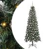 vidaXL Mű kar&aacute;csonyfa Z&ouml;ld 210 cm PVC &eacute;s műanyag &eacute;s ac&eacute;l