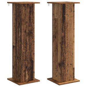 vidaXL N&ouml;v&eacute;ny&aacute;llv&aacute;ny 2 db Antik Fa 30,5 x 30 x 100,5 cm Szerelt Fa