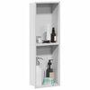 vidaXL Zuhany Niche Fehér 60 x 20 x 9.5 cm Rozsdamentes acél