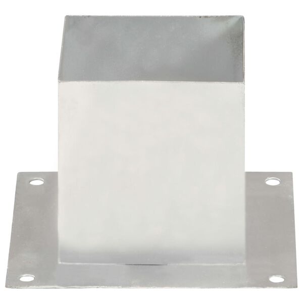 vidaXL 4 db horganyzott f&eacute;m oszlopr&ouml;gz&iacute;tő 141 mm