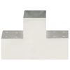 vidaXL T alakú horganyzott fém oszloptartó 101 x 101 mm