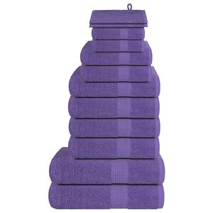vidaXL 12 db t&ouml;r&ouml;lk&ouml;zőgarnit&uacute;ra FROGN lila 360 g/m&sup2;