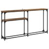 vidaXL Konzolasztal &Ouml;reg fa 145 x 22,5 x 75 cm Szerelt Fa