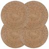 vidaXL Tengeri fű ter&iacute;tők 4 pcs Term&eacute;szetes &Oslash; 30 cm 100% Tengeri fű