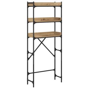 vidaXL Mos&oacute;g&eacute;p polc Artisan t&ouml;lgy 67 x 25 x 163 cm Szerelt Fa