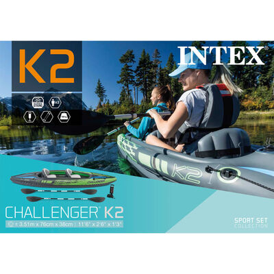 Intex "Challenger K2" 68306NP felfújható kajak 351 x 76 x 38 cm