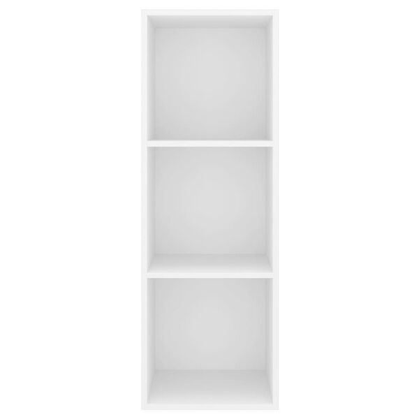 vidaXL fehér szerelt fa falra szerelhető TV-szekrény 37 x 37 x 107 cm