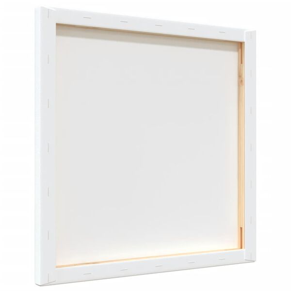 vidaXL 12 db feh&eacute;r sz&ouml;vet &eacute;s t&ouml;m&ouml;r fenyőfa fesz&iacute;tett v&aacute;szon