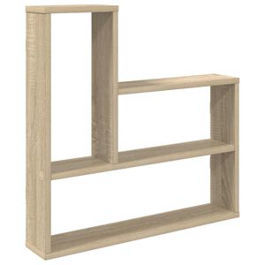 vidaXL Falpolc Sonoma T&ouml;lgy 60 x 11 x 60 cm Szerelt Fa