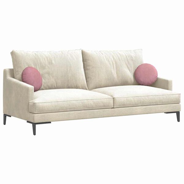 vidaXL Ülőpárnák 2 pcs Rózsaszín Ø 40 x 13 cm Bársony