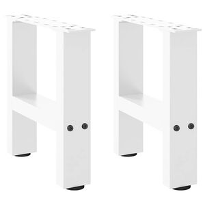 vidaXL 2 db feh&eacute;r doh&aacute;nyz&oacute;asztal l&aacute;b 30 x (30-31) cm ac&eacute;l