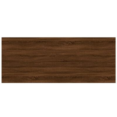 vidaXL 4 db barna tölgy színű szerelt fa fali polc 100 x 40 x 1,5 cm