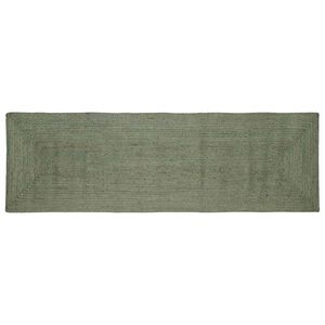 vidaXL Ter&uuml;letszőnyegek N&eacute;gysz&ouml;gletes Olajz&ouml;ld 80 x 200 cm Juta