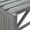 vidaXL szürke tömör akácfa kerti sarokpad ültetővel 117 cm