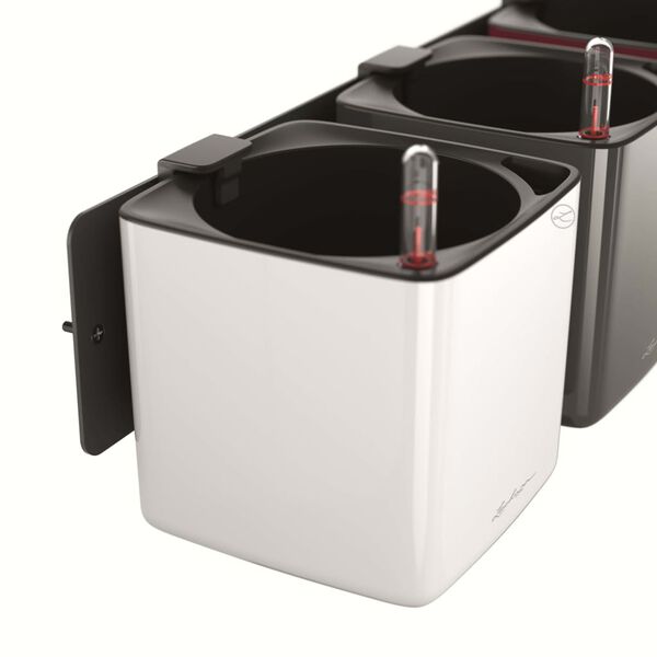 LECHUZA Green Wall Home Kit 3 db fényes fehér virágtartó