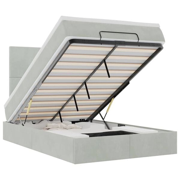 vidaXL Ottom&aacute;n &aacute;gykeret matracokkal vil&aacute;gossz&uuml;rke 120x190cm b&aacute;rsony