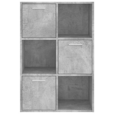 vidaXL betonszürke forgácslap tárolószekrény 60 x 29,5 x 90 cm