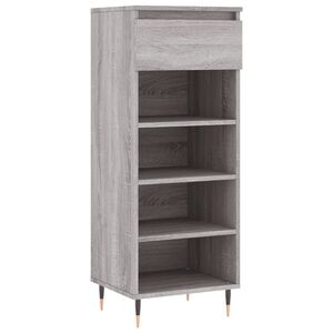 vidaXL sz&uuml;rke sonoma sz&iacute;nű szerelt fa cipősszekr&eacute;ny 40x36x105 cm