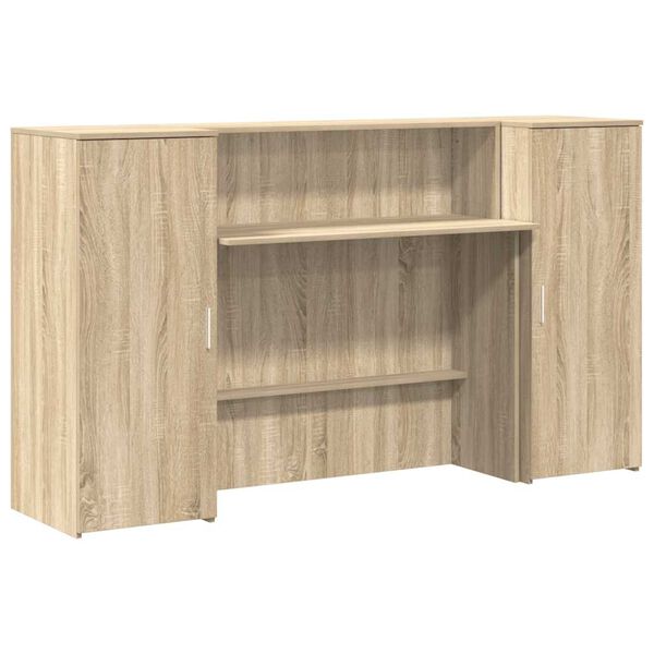 vidaXL recepciós pult sonoma tölgy 180x50x103,5 cm szerelt fa