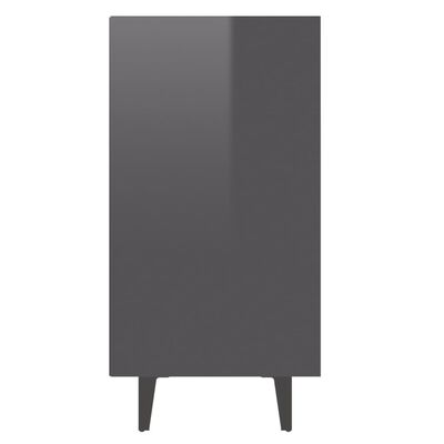 vidaXL magasfényű szürke forgácslap tálalószekrény 103,5 x 35 x 70 cm
