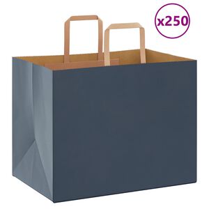 vidaXL 250 db k&eacute;k pap&iacute;rzacsk&oacute;k foganty&uacute;kkal 32x22x24 cm