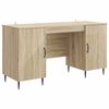vidaXL Asztal Sonoma T&ouml;lgy 142,5 x 50 x 75 cm Szerelt Fa