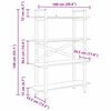 vidaXL K&ouml;nyvespolc Artisan t&ouml;lgy 100 x 33,5 x 140 cm Faanyag