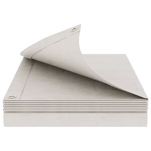 vidaXL Ponyva f&eacute;mf&uuml;lekkel Feh&eacute;r 2 x 3 m 180 gsm PE