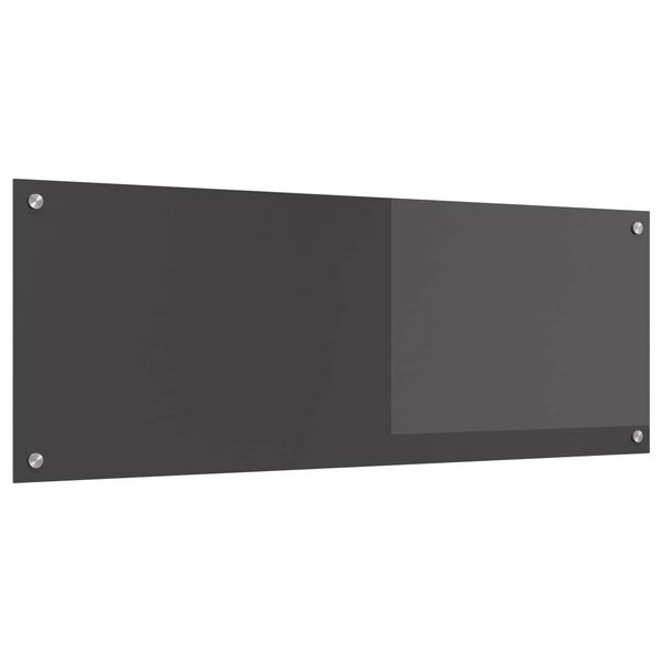 vidaXL Konyhai splashback Sötétszürke 110 x 40 x 0,6 cm edzett üveg