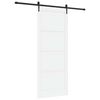 vidaXL Cs&uacute;sz&oacute; ajt&oacute; ORKDAL 93 x 232 cm Szerelt Fa Feh&eacute;r &eacute;s Fekete