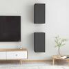 vidaXL 2 db szürke szerelt fa TV-szekrény 30,5 x 30 x 60 cm