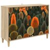 vidaXL Sz&eacute;f ZAANDAM Sonoma 102 x 33 x 75 cm Szerelt Fa