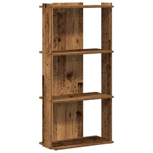 vidaXL K&ouml;nyvespolc 3 szintes R&eacute;gi fa 60x30x120 cm Műfa