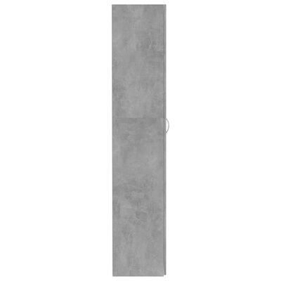 vidaXL betonszürke forgácslap tárolószekrény 80 x 35,5 x 180 cm