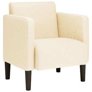 vidaXL kr&eacute;m kordb&aacute;rsony sz&ouml;vet kanap&eacute;sz&eacute;k karf&aacute;s sz&eacute;k 54 cm