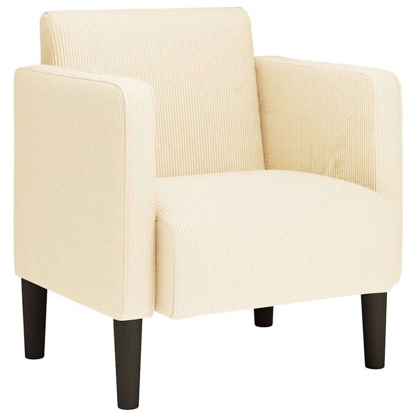 vidaXL kr&eacute;m kordb&aacute;rsony sz&ouml;vet kanap&eacute;sz&eacute;k karf&aacute;s sz&eacute;k 54 cm