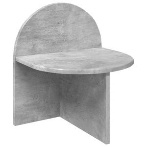 vidaXL &Eacute;jjeli asztal Betonsz&uuml;rke 40 x 35,5 x 45,5 cm M&eacute;rn&ouml;ki fa