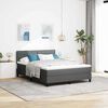 vidaXL Boxspring &aacute;gy matraccal S&ouml;t&eacute;tsz&uuml;rke 140 x 190 cm sz&ouml;vet