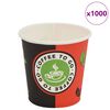 vidaXL 1000 db eldobhat&oacute; pap&iacute;r k&aacute;v&eacute;s poh&aacute;r 120 ml (4 uncia)
