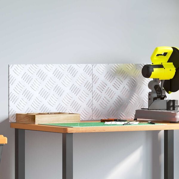 vidaXL L&eacute;pcsőfok N&eacute;gysz&ouml;gletes 2 pcs Ez&uuml;st 50 x 30 cm Alum&iacute;nium