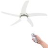 vidaXL d&iacute;szes mennyezeti ventil&aacute;tor l&aacute;mp&aacute;val 128 cm feh&eacute;r