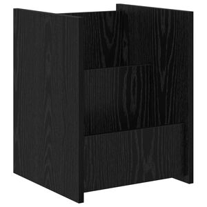 vidaXL Magazin &aacute;llv&aacute;ny Fekete t&ouml;lgy 35 x 35 x 45 cm Szerelt Fa