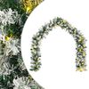 vidaXL Kar&aacute;csonyi girlanda Z&ouml;ld &eacute;s Feh&eacute;r 270 cm PVC 50 LED